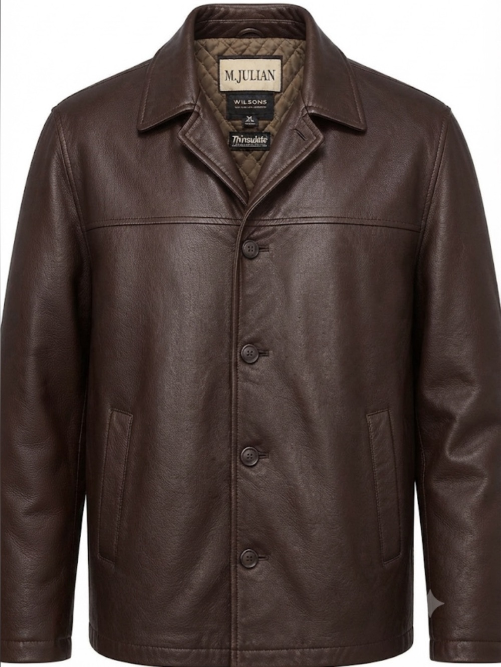Vintage M Julian
Wilsons Brown Classic Leather Thinsulate Jacket Size S